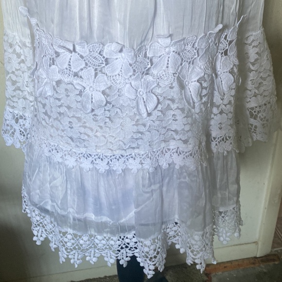 LE MARAIS PARIS MADE IN ITALY LACE EMBROIDERY - Picture 4 of 7